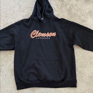 Gildan Black Clemson Lacrosse Hoodie